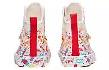 Anta x Coca-Cola High Top Canvas White Red
