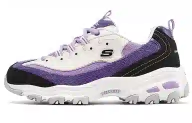 Skechers D'LITES 1.0 White Purple