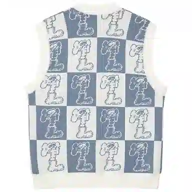 Mind Error V-Neck Knit Vest