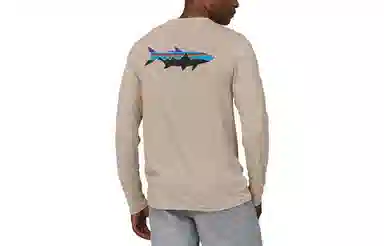 patagonia Men's Long-Sleeved Capilene Cool Daily Fish Graphic Shirt C1T