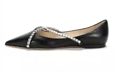 Jimmy Choo Genevi Flat Black