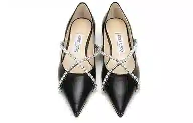 Jimmy Choo Genevi Flat Black