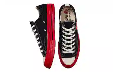 CDG x Converse 1970s Chuck Taylor All Star Ox Black Red