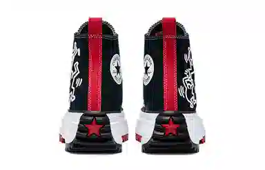 Converse Run Star Hike Black White Red