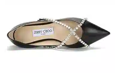 Jimmy Choo Genevi Flat Black