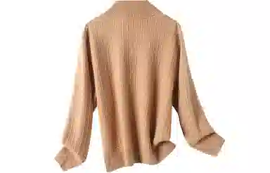 恒源祥 纯色立领宽松长袖毛衣 男女同款