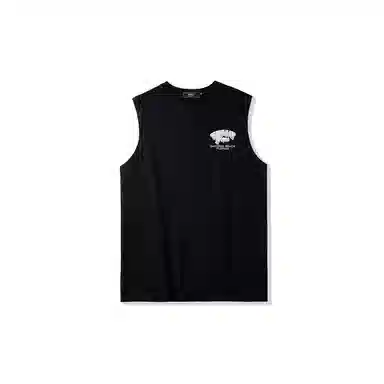 我是大卫 个性健身比赛印花宽松哥特字母速干运动背心 男女同款