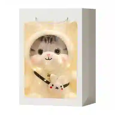 巴巴泥 变身猫咪公仔 可爱小猫 动物 玩偶 毛绒公仔