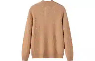 恒源祥 纯色立领宽松长袖毛衣 男女同款