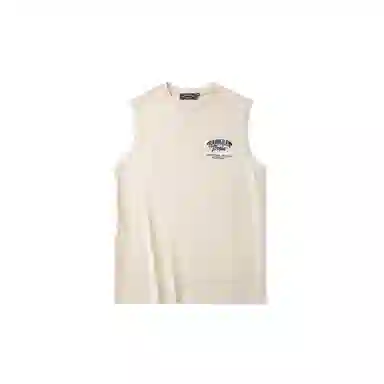 我是大卫 个性健身比赛印花宽松哥特字母速干运动背心 男女同款