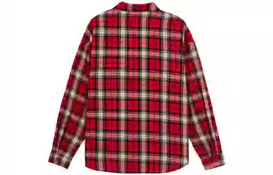 佐贝卡 格子字母刺绣长袖衬衫 女款