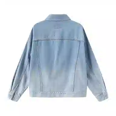 森马 渐变宽松刺绣牛仔夹克 女款