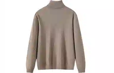 恒源祥 纯色高领套头长袖羊绒衫 男款