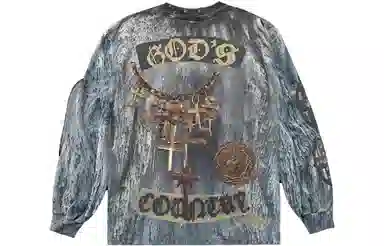 Travis Scott UTOPIA Long Sleeve Tee Blue