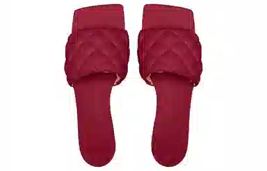 Bottega Veneta Slip-On Flat Sandals Red