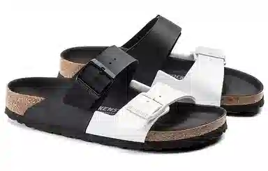 Birkenstock Arizona Black White