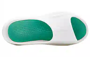 乔丹 毒牙 运动拖鞋 白绿色