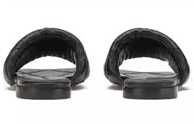 Bottega Veneta Lido Slip-On Sandals Black