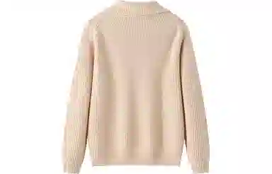 恒源祥 纯色休闲翻领毛衣 女款