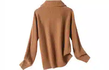 恒源祥 纯色休闲翻领毛衣 女款