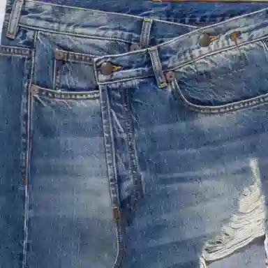 R13 Denim Skirt Blue