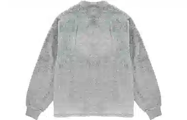 Converse Logo V-Neck Knit Jacket Light Grey