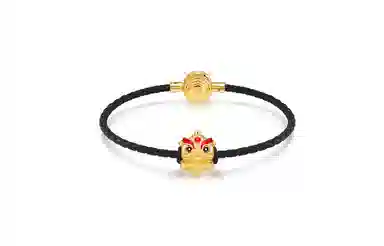 爱恋珠宝 天禧系列 喜狮来财新中式国潮 足金 黄金手链 女款