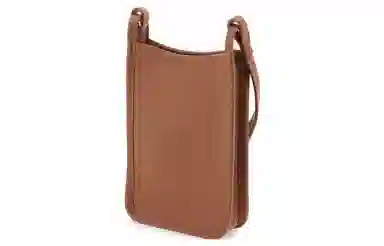 Longchamp Brown Leather Crossbody Bag