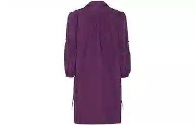 美洋 民族风流苏长袖连衣裙