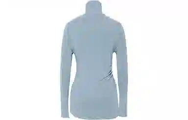 美洋 纯色高领打底休闲长袖衬衫 女款