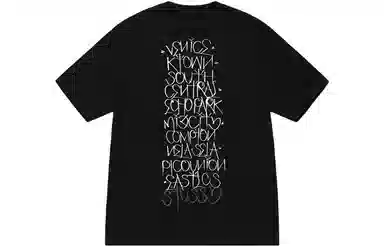 Stussy x BORN x RAISED Handstyles Tee Black