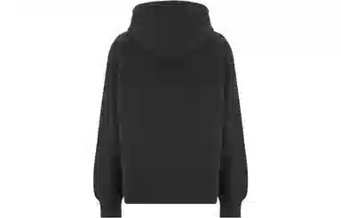 Y-3 Logo Print Hoodie Black