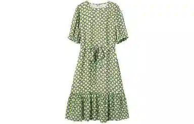 【dme】满印短袖连衣裙