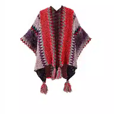 CAMEL Knit Shawl Scarf