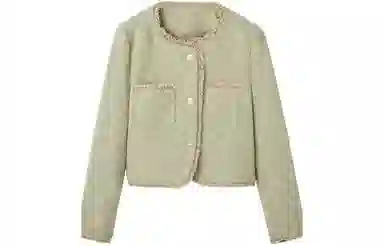 【dme】 休闲小香风截短外套 女款 浅水绿