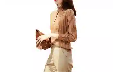 【dme】 新款半高领长袖针织衫 女款