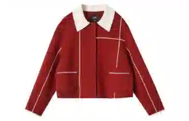 【dme】 舒适柔和小香风外套大衣 女款 红色