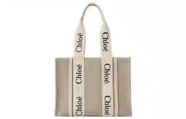 Chloe Woody Logo Tote