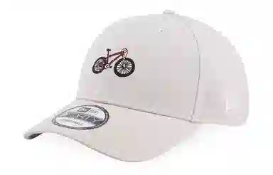 New Era Bicycle Embroidered Cap White