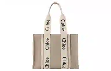 Chloe Woody Logo Tote