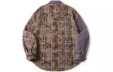 EPTISON Corduroy Plaid Shirt
