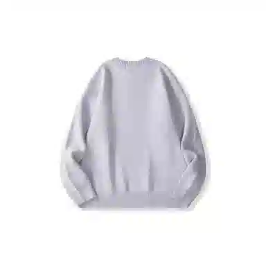 我是大卫 文艺风简约基础款纯色宽松慵懒感休闲针织衫 男女同款