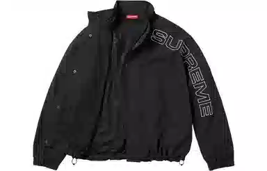 Supreme FW23 WEEK1 SPELLOUT EMBROIDERED TRACK JACKET Logo