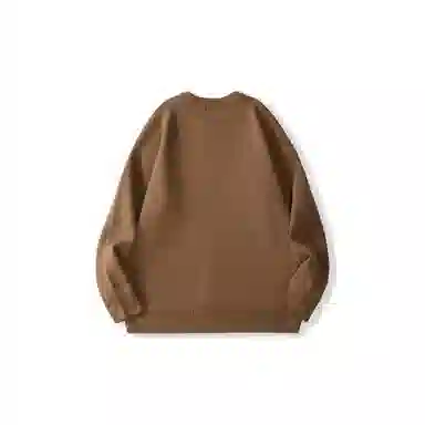 我是大卫 文艺风简约基础款纯色宽松慵懒感休闲针织衫 男女同款