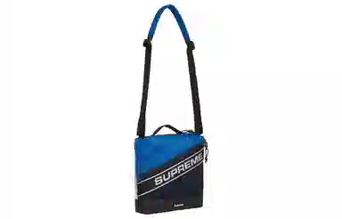 Supreme FW23 Reflective Logo Shoulder Bag Blue