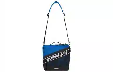 Supreme FW23 Reflective Logo Shoulder Bag Blue