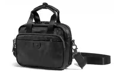 Ace Paul Black Leather Shoulder Bag