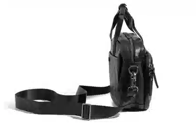 Ace Paul Black Leather Shoulder Bag