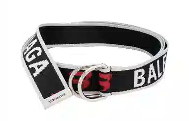 Balenciaga Nylon Belt Black