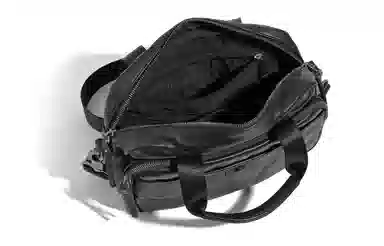 Ace Paul Black Leather Shoulder Bag